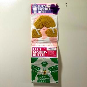 💚 Atlascraft cut sew Lucy Fashion wig dress vintage NIP British green doll
